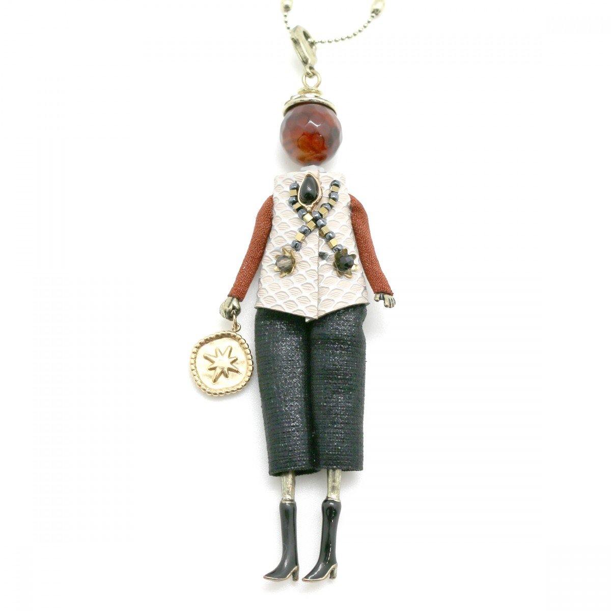 Gold doll pendant deals