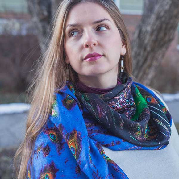 Fashion natural material scarves shop