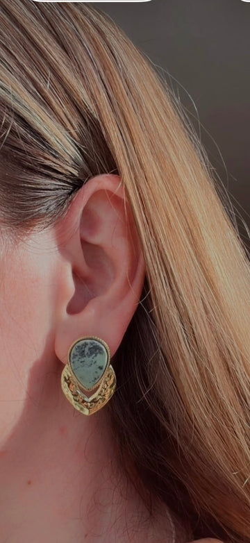 Habana Paris Turquoise Drop Earrings - 0