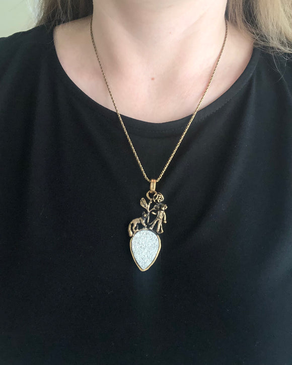 Italian necklace with pendant