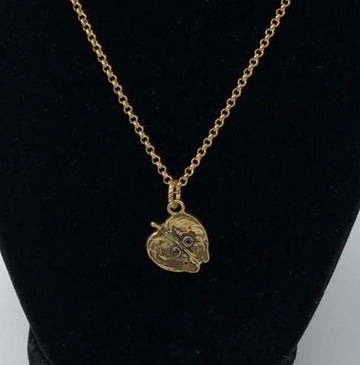 Alcozer Apple Pendant Short Necklace