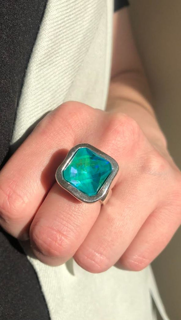 Vidda Rings Vidda Square Crystal Ring | JOYasForYou