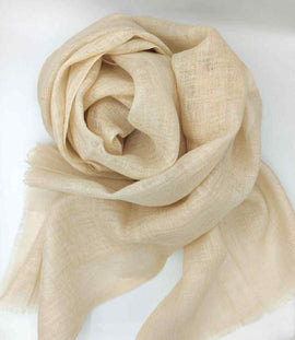Beige Linen Scarf