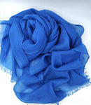 Bright Blue Lightweight Scarf-1