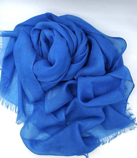 Bright Blue Lightweight Scarf