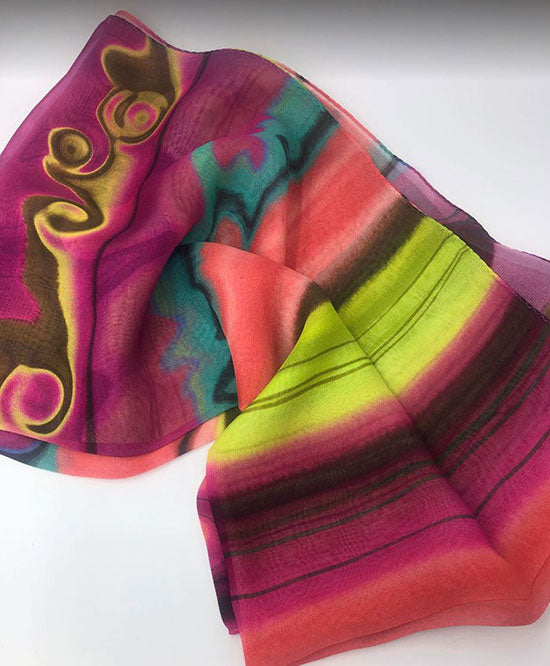 Chiffon Pink Scarf