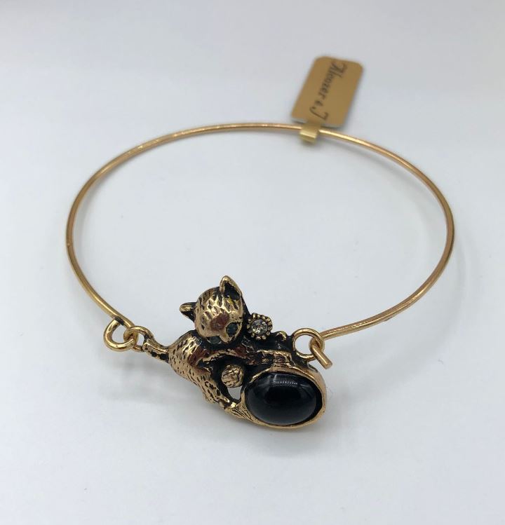 Alcozer Onyx Cat Bracelet