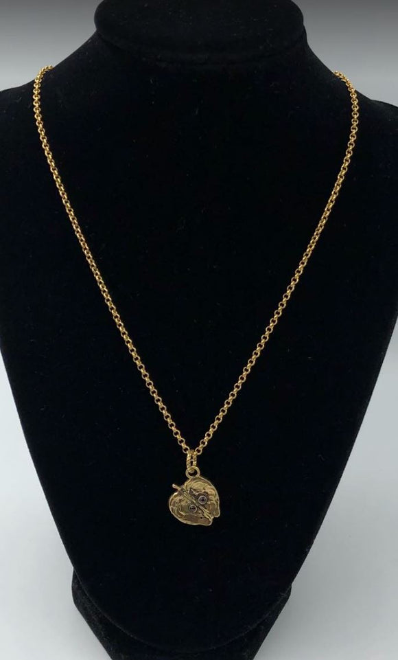 Alcozer Apple Pendant Short Necklace