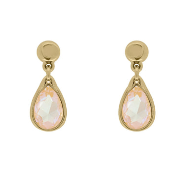 Vidda Beige Drop Crystal Earrings