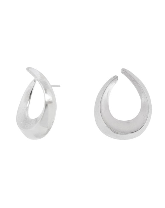 silver hoops for women
