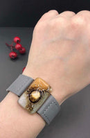 medium size leather bracelet