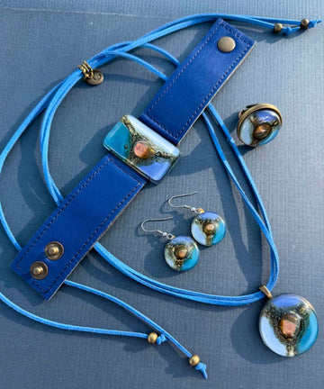 Cristalida Blue Jewelry Set For Women