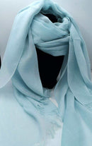 Sky Blue Modal Long Scarf-3