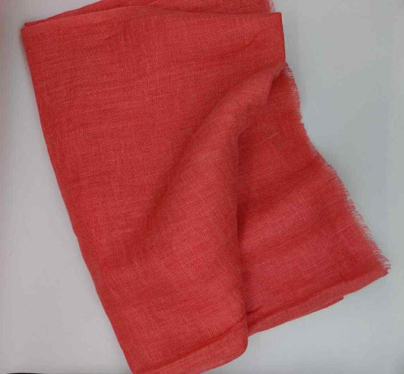 bright linen scarf