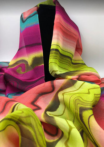 Chiffon Pink Scarf - 0