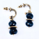 onyx drop earrings