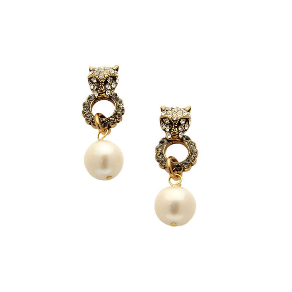 Alcozer Panther Earrings