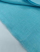 Light Blue Linen Summer Scarf-5