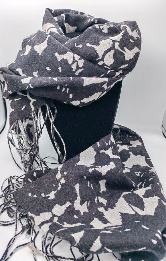 tassels winter scarf