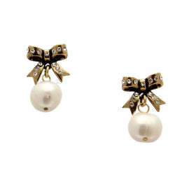 pearl drop earrings