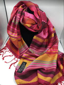 Long Striped Modal Scarf-5