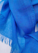 Bright Blue Lightweight Scarf-5