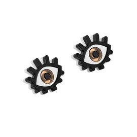 eyes earrings brown - JOYasForYou