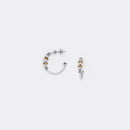 Ori Tao Sparkling Small Creoles - Exquisite French Earrings-1