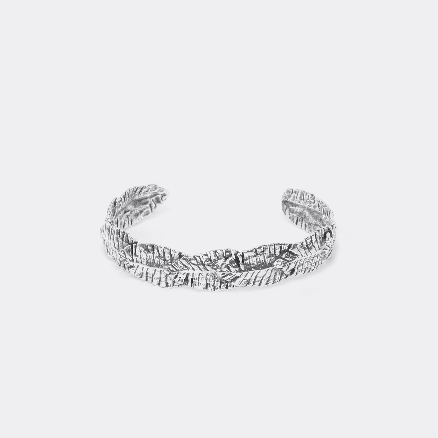 Ori Tao Vol au Vent Leaf Cuff Bracelet - French Brass Jewelry