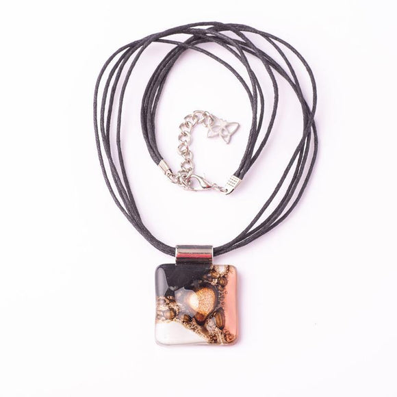 coba necklace pink black - JOYasForYou