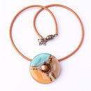 mallorca necklace beige aqua - JOYasForYou