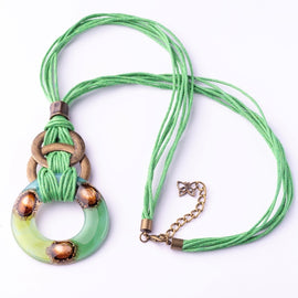ziggy necklace green