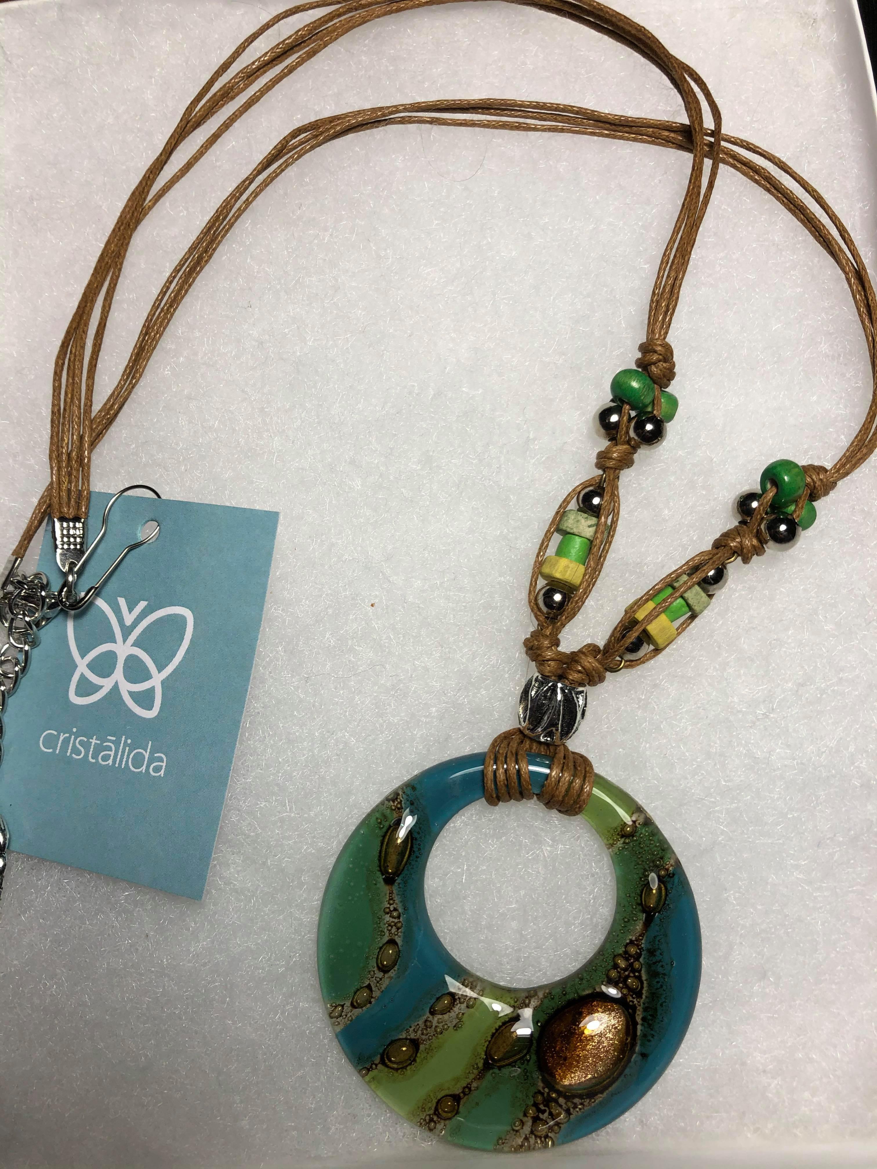 malibu necklace apple green - JOYasForYou