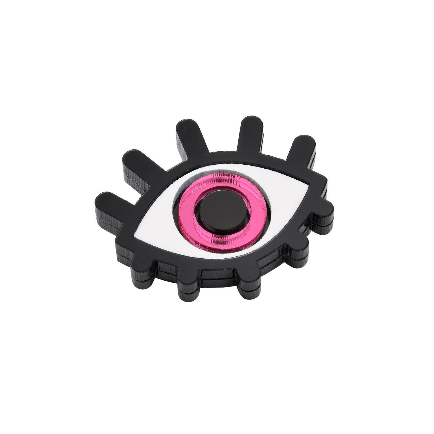 eye brooch pink - JOYasForYou