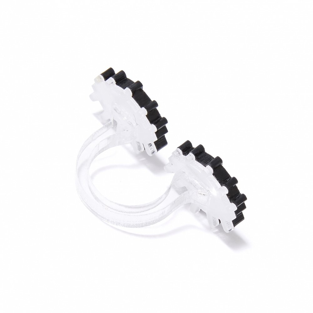Pink Eyes Ring | Striking Plexiglass Fashion Statement from Russia - 0