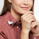 ice skate brooch white - JOYasForYou