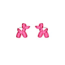 balloon dog earrings pink - JOYasForYou