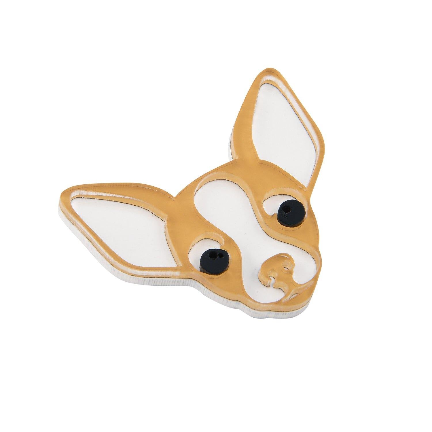 brooch chihuahua beige - JOYasForYou