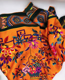 Fashion Large Orange Luxury Pure Silk Scarf-6