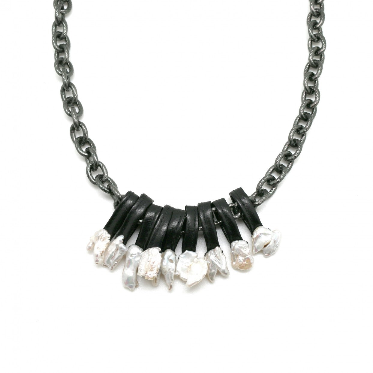 Moon C Baroque Pearls Long Chain Necklace