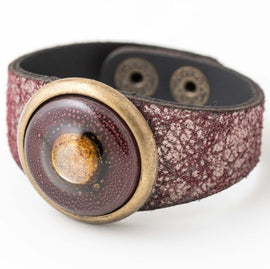 Cristalida Burgundy Gold  Bracelet | Paris Bracelet