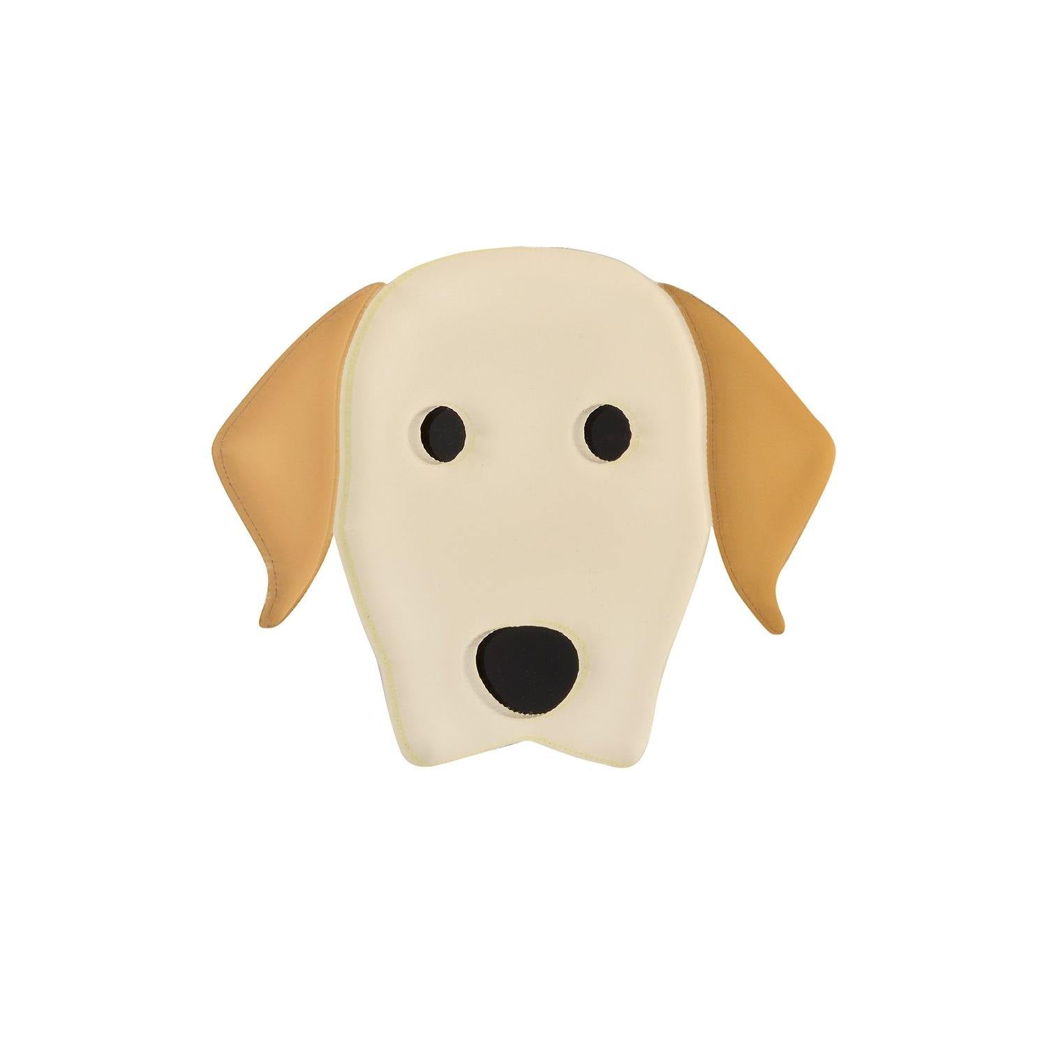 golden retriever pin beige - JOYasForYou