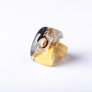 lycra ring yellow grey black - JOYasForYou