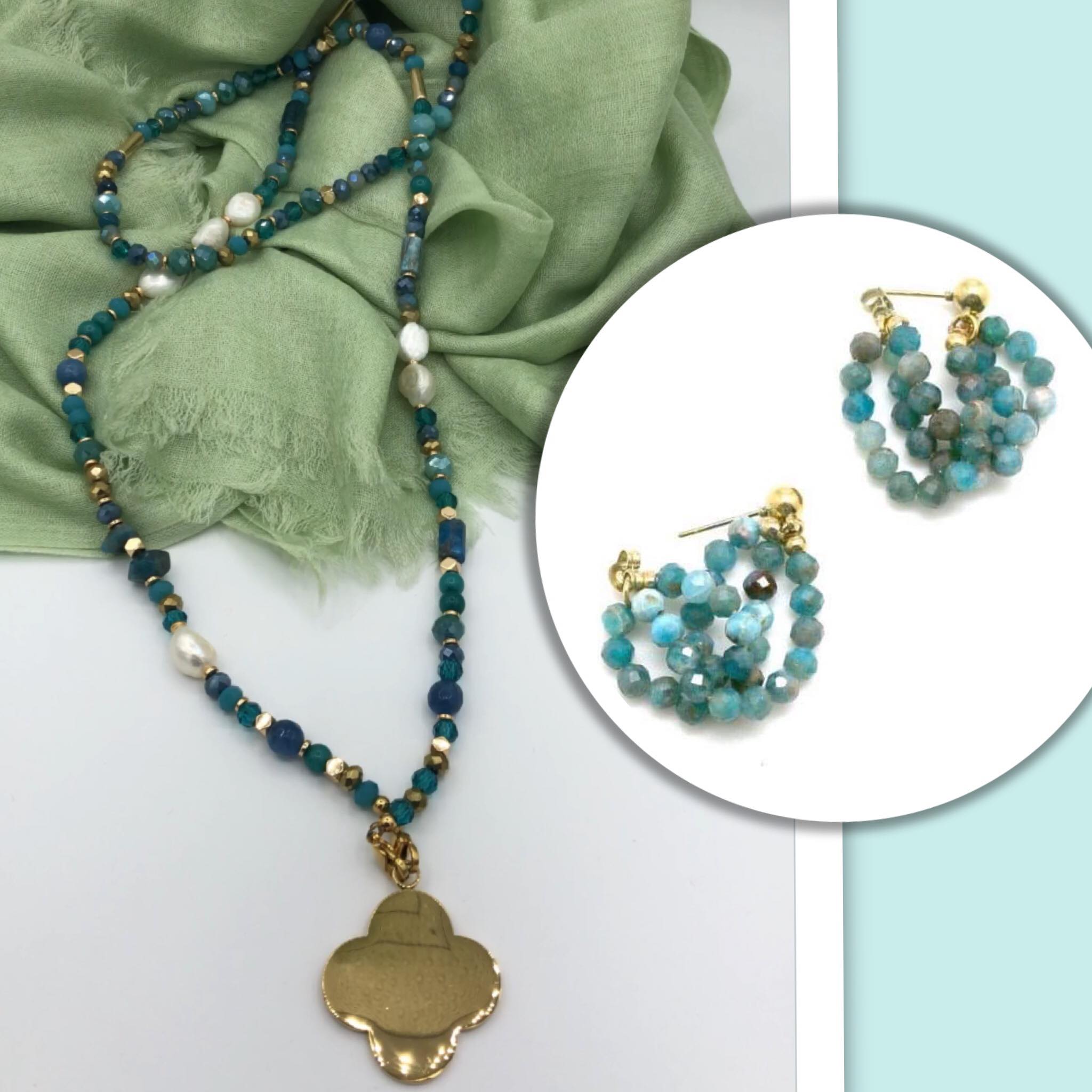 Habana Paris Apatite Jewelry Set For Women