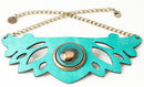 moretta leather necklace emerald-2