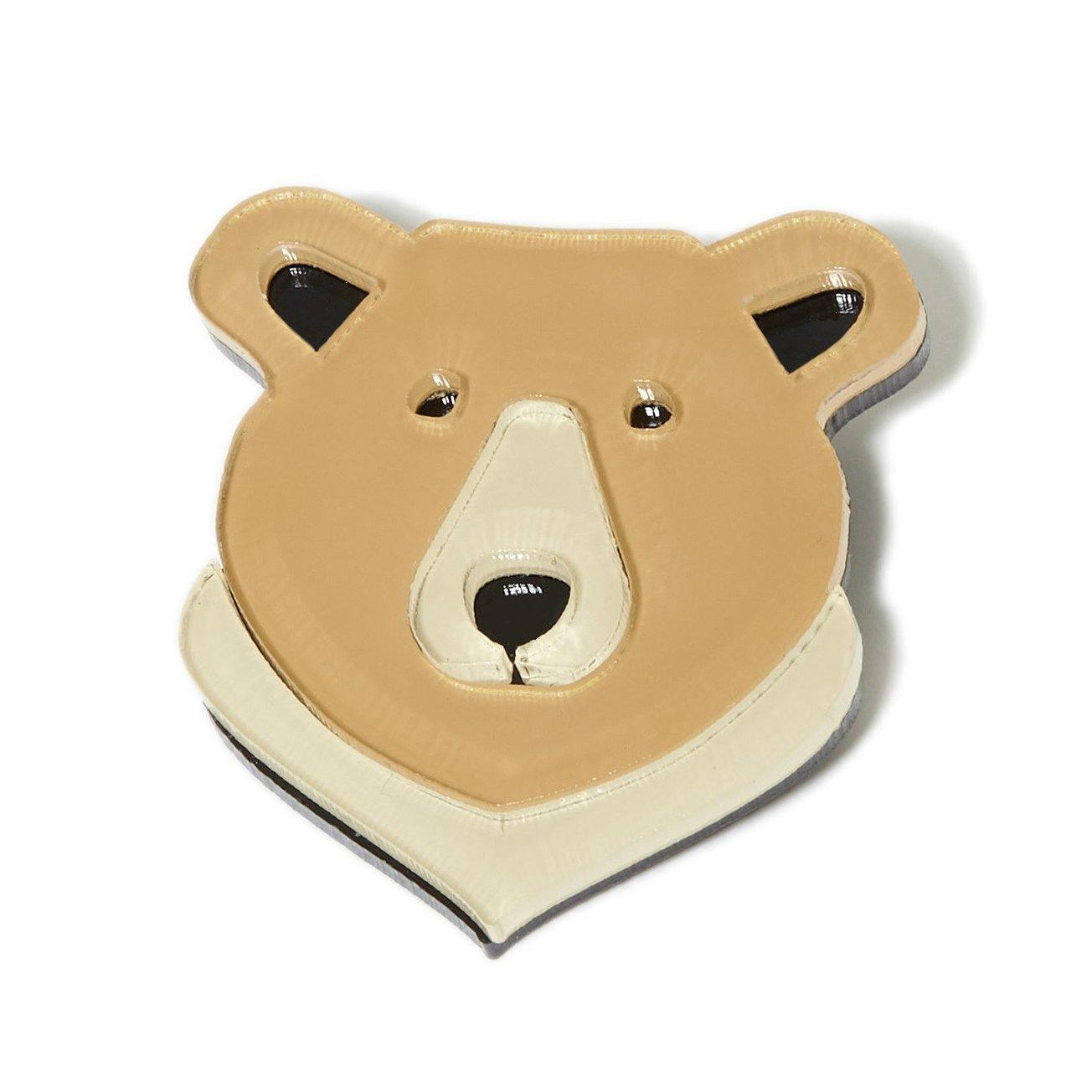 bear brooch beige - JOYasForYou