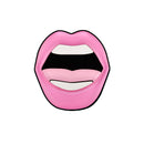 Open Mouth Pin Brooch in Pink | Handcrafted Russian Plexiglass Accessory-1