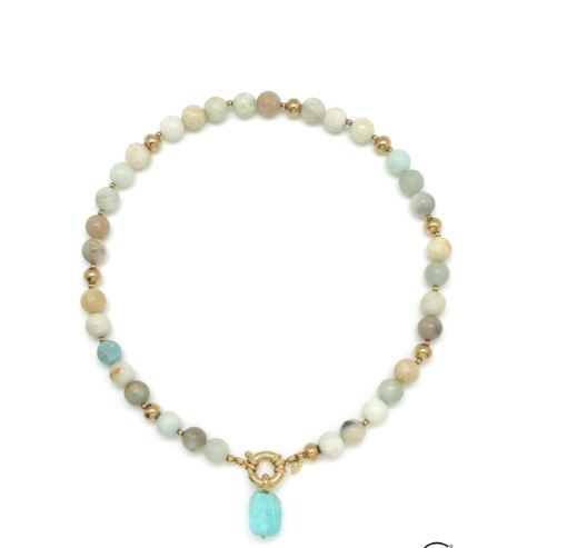 Habana Paris Amazonite Short Necklace