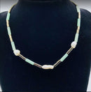Habana Paris Short Amazonite Hematite Necklace-2