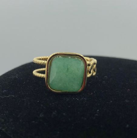 Habana Paris Adjustable Amazonite Ring